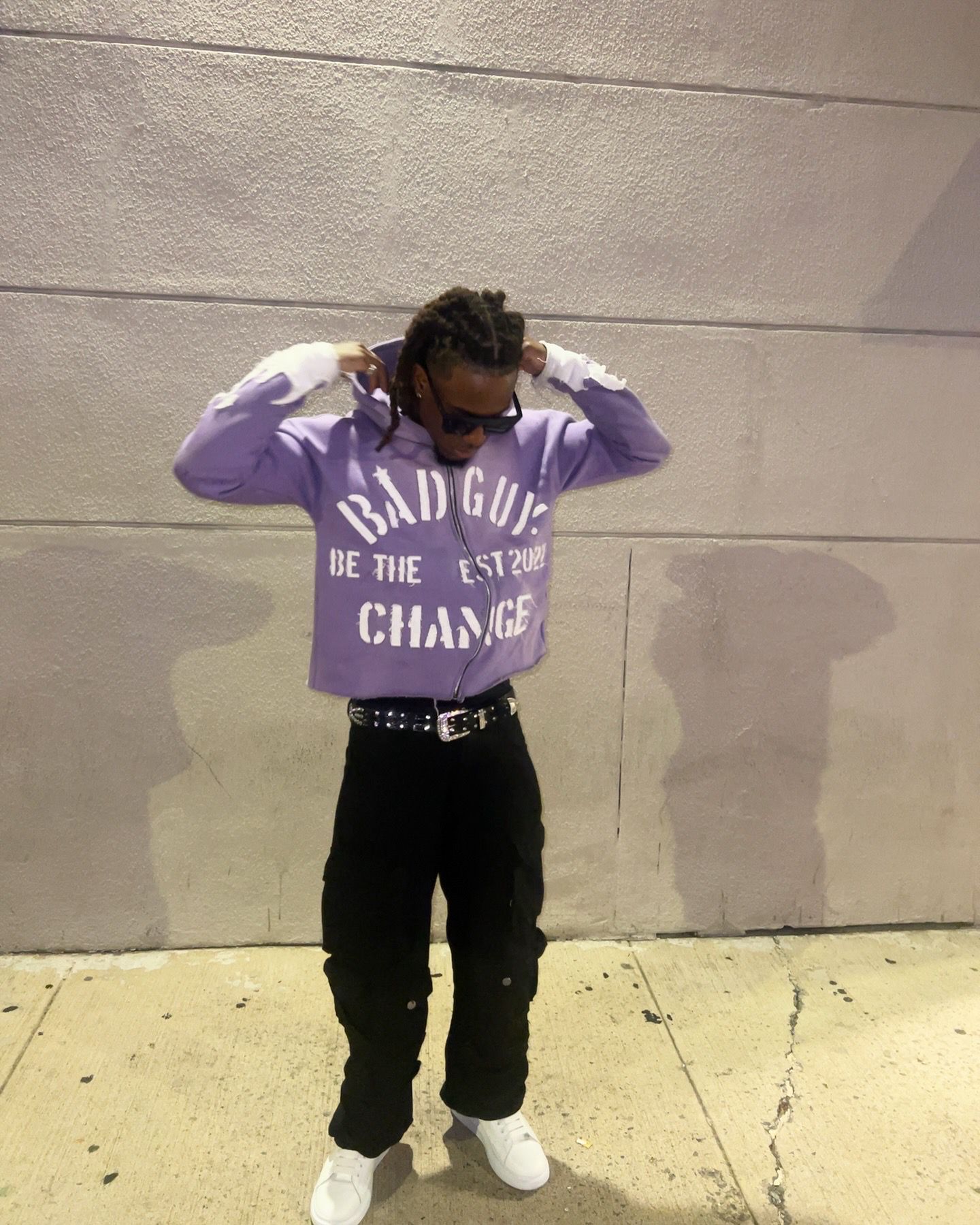 BADGUY. BE THE CHANGE WAVY HOODIE