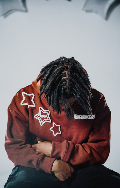 A STAR WAS BORN HOODIE (BROWN) - badguyent.com