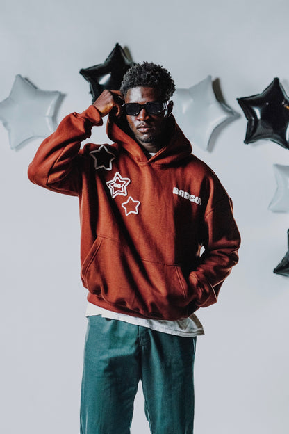 A STAR WAS BORN HOODIE (BROWN) - badguyent.com